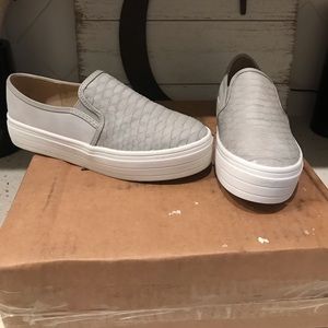 NEW Vici Collection Peyton Snakeskin Sneakers 5.5